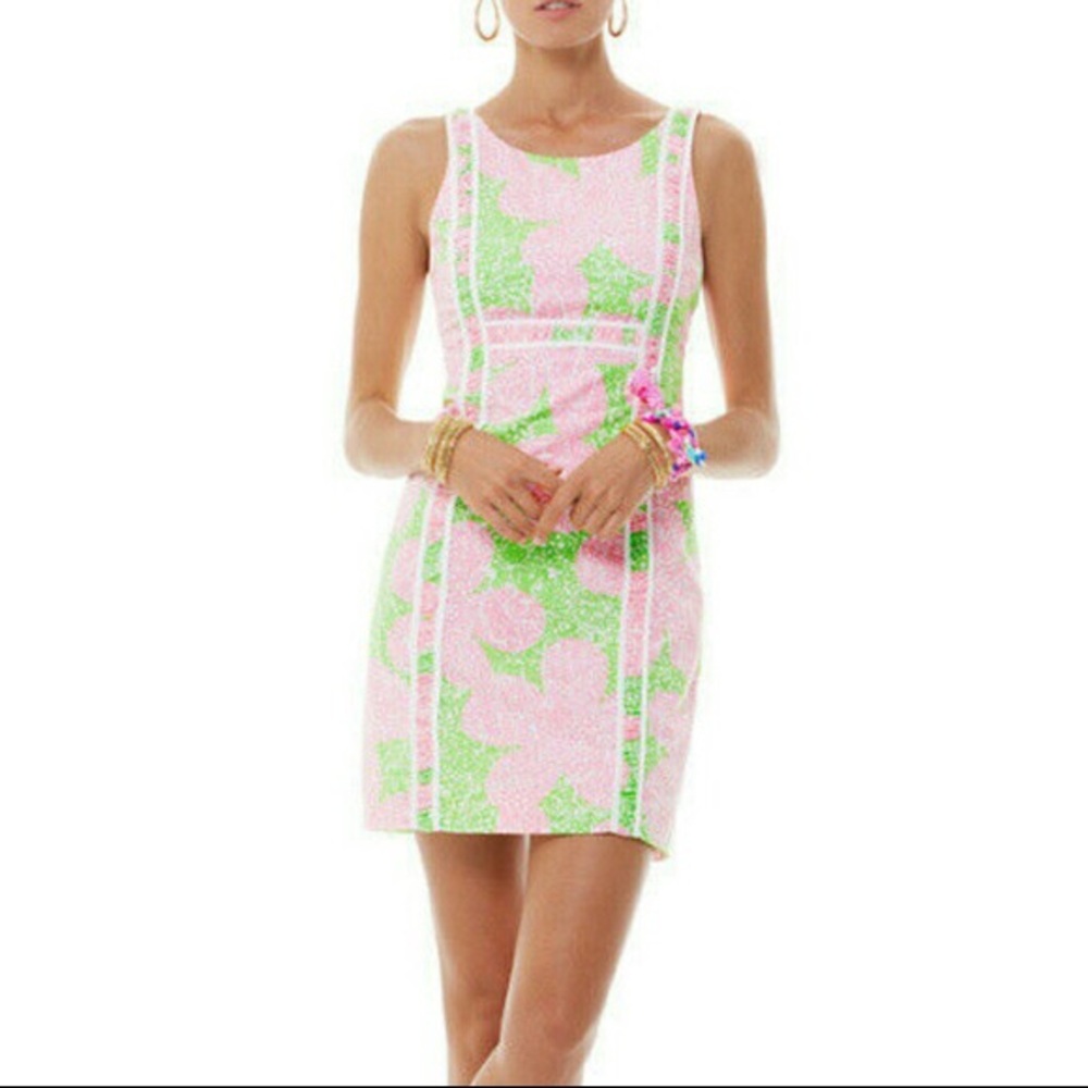 Lilly Pulitzer Fryer Dress “Limeade Cheat Ya” SZ 2